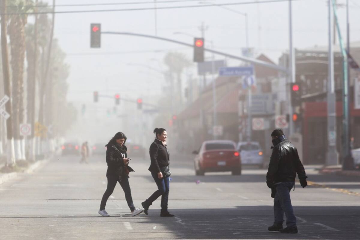 Clima Mexicali: Continuarán fuertes ráfagas de viento para el lunes