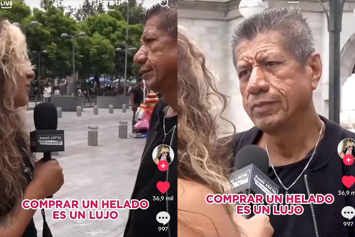 Señor genera impacto en redes al decir que un lujo para él sería comprarse un helado de 80 pesos