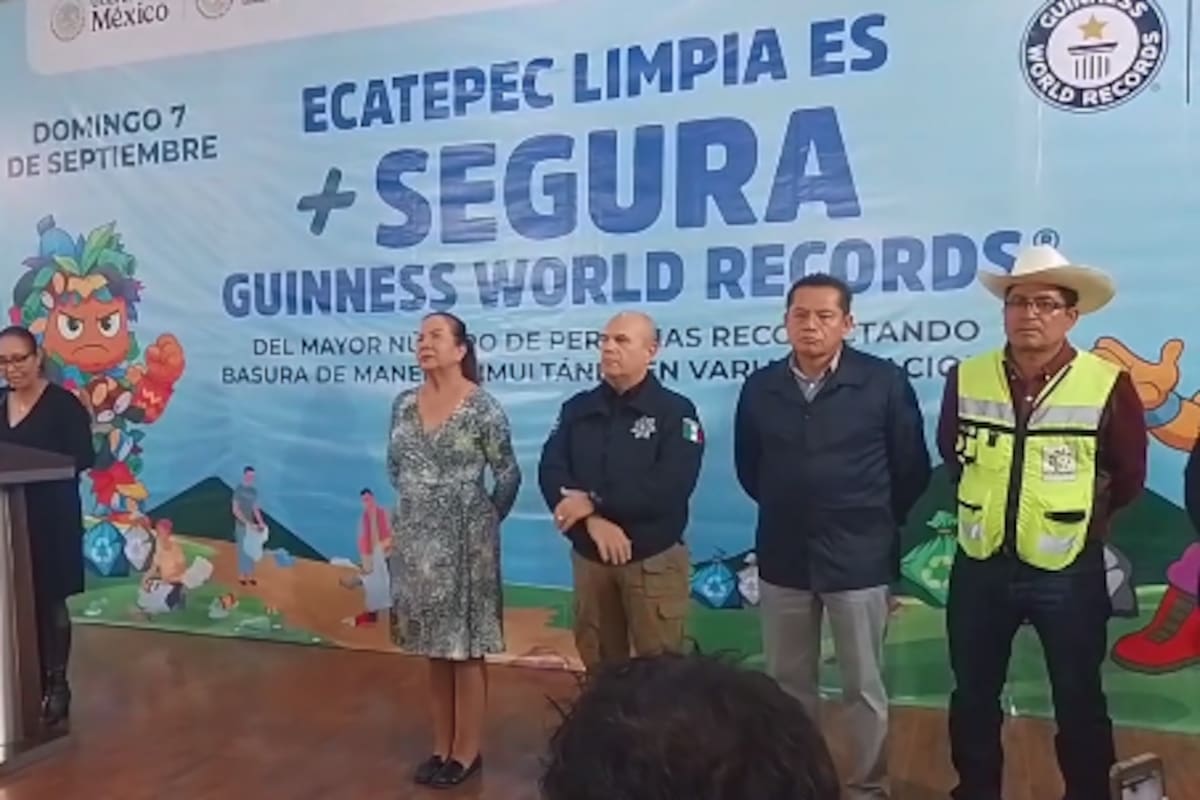 Ecatepec busca romper Récord Guinness en jornada masiva de limpieza