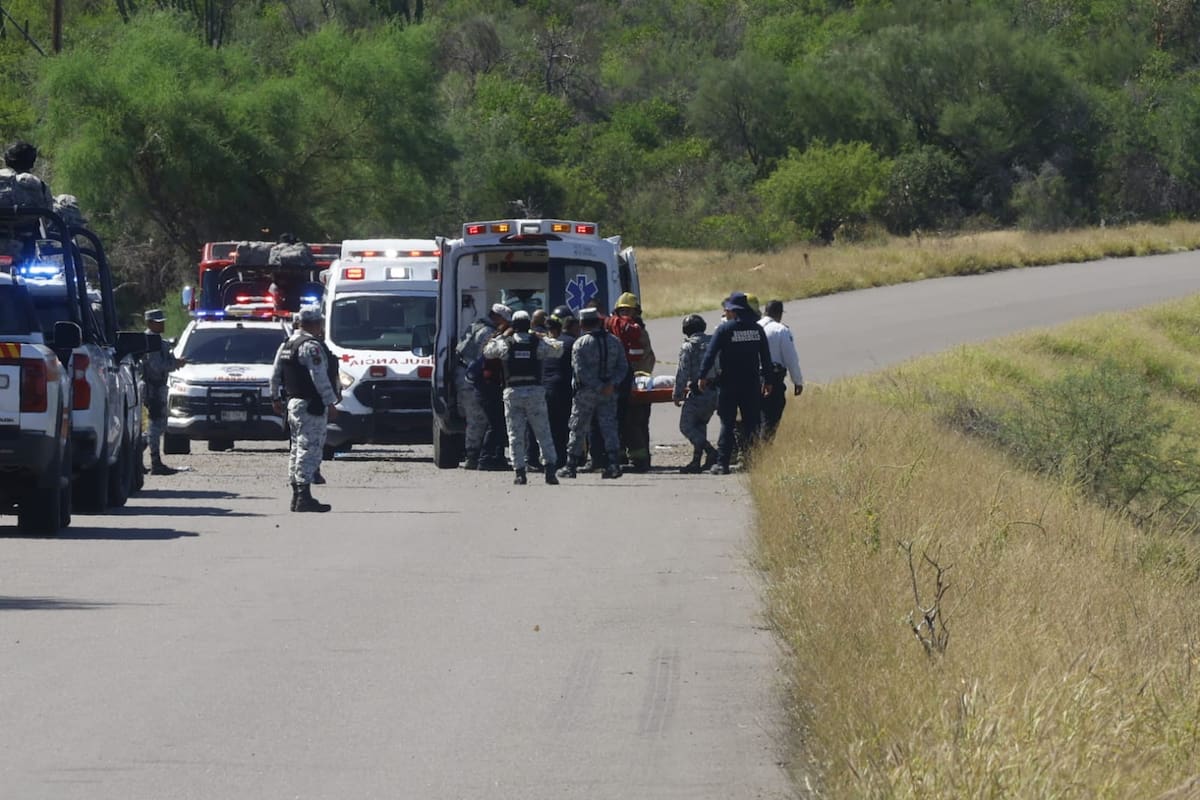 Cuatro niños resultan lesionados tras salir disparados en un accidente en la carretera a la Mina Nyco