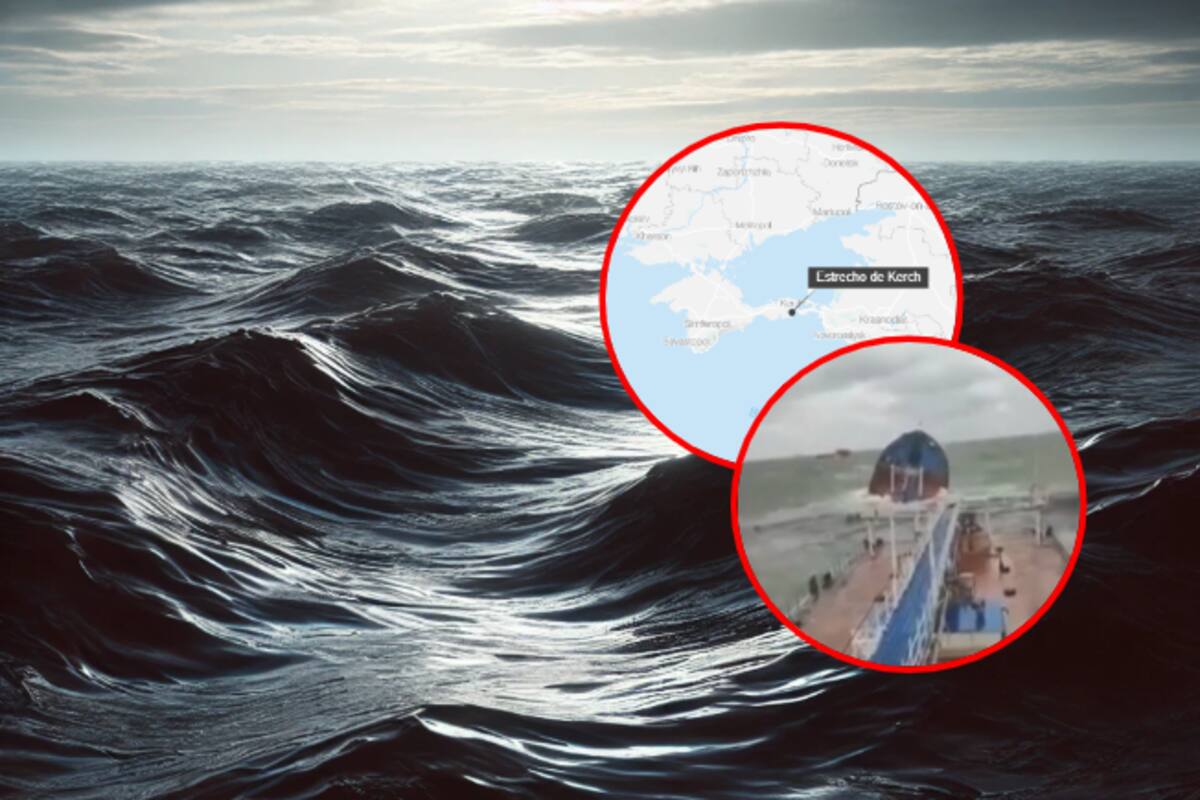 Derrame masivo de petróleo en el Mar Negro tras daños a buques rusos