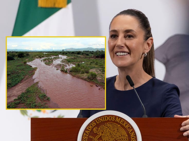 Sheinbaum exige a Grupo México pagar los mil millones pendientes por el derrame en el río Sonora
