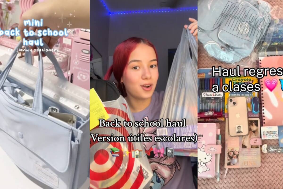 Back to School Haul: Los jóvenes muestran sus útiles escolares y se convierte en tendencia en TikTok