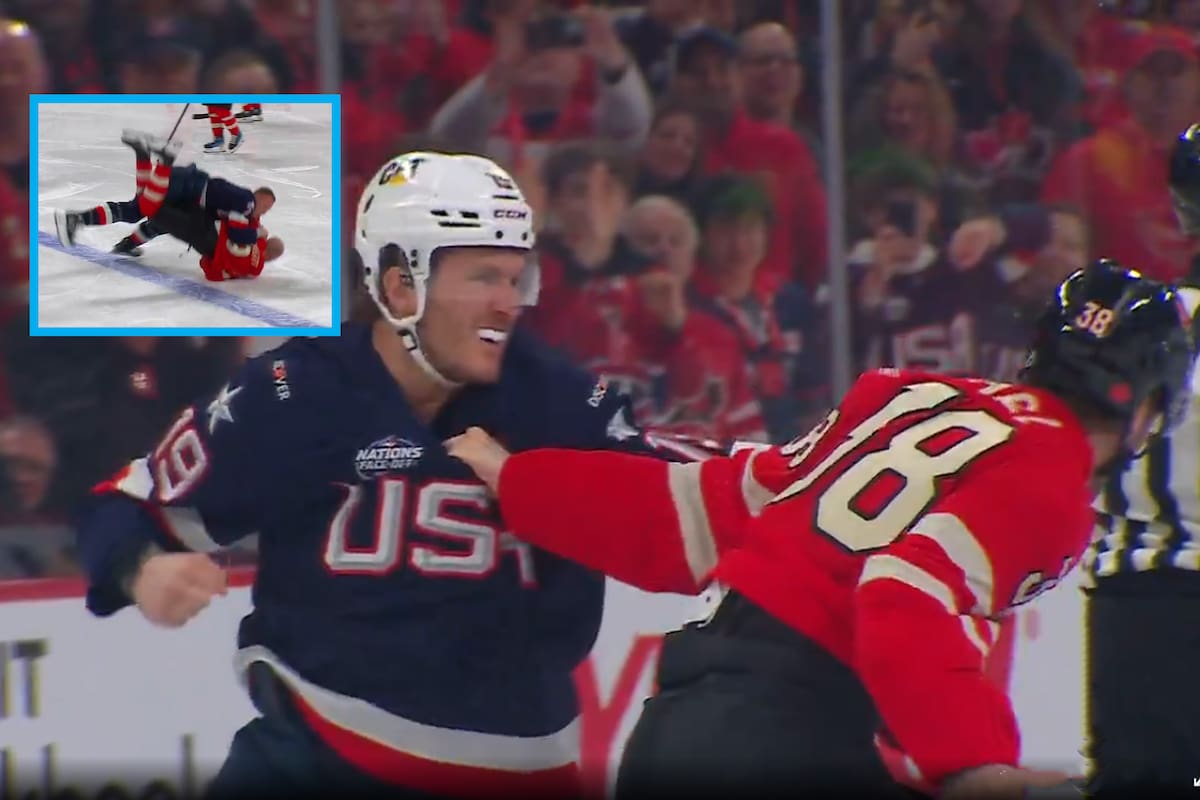 Hockey: Pleitos en el Canadá vs Estados Unidos por tensión política