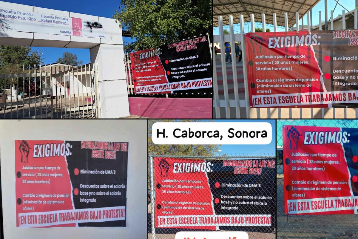 Maestros de Sonora rechazan reforma del ISSSTE 2025 y advierten posible paro