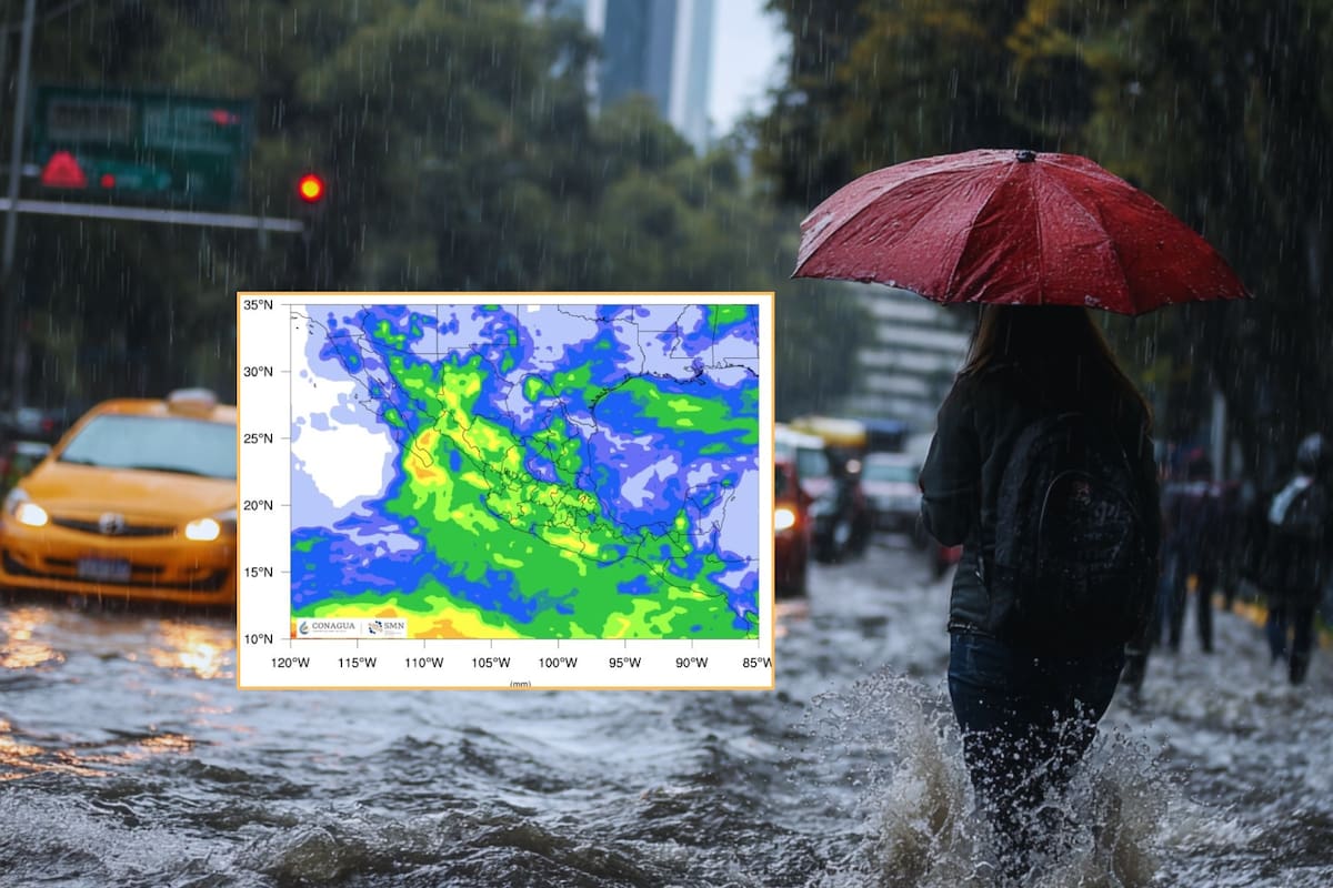 Primer frente frío “choca” con monzón mexicano y el SMN alerta por lluvias peligrosas, vientos fuertes y temperaturas frescas en estos estados hoy lunes 1 de septiembre
