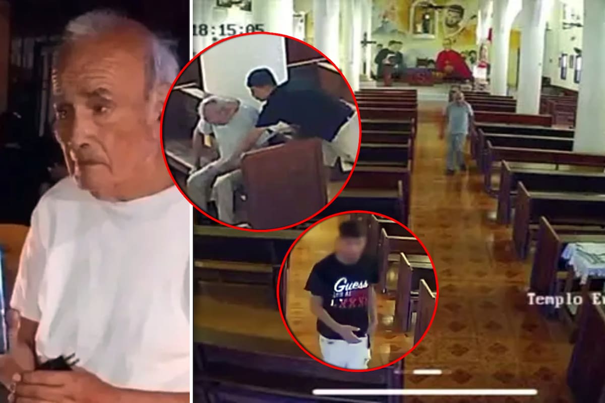 Joven le ROBA celular a adulto mayor en iglesia de Monterrey (VIDEO); ya lo recuperó pero el ladrón sigue sin ser detenido