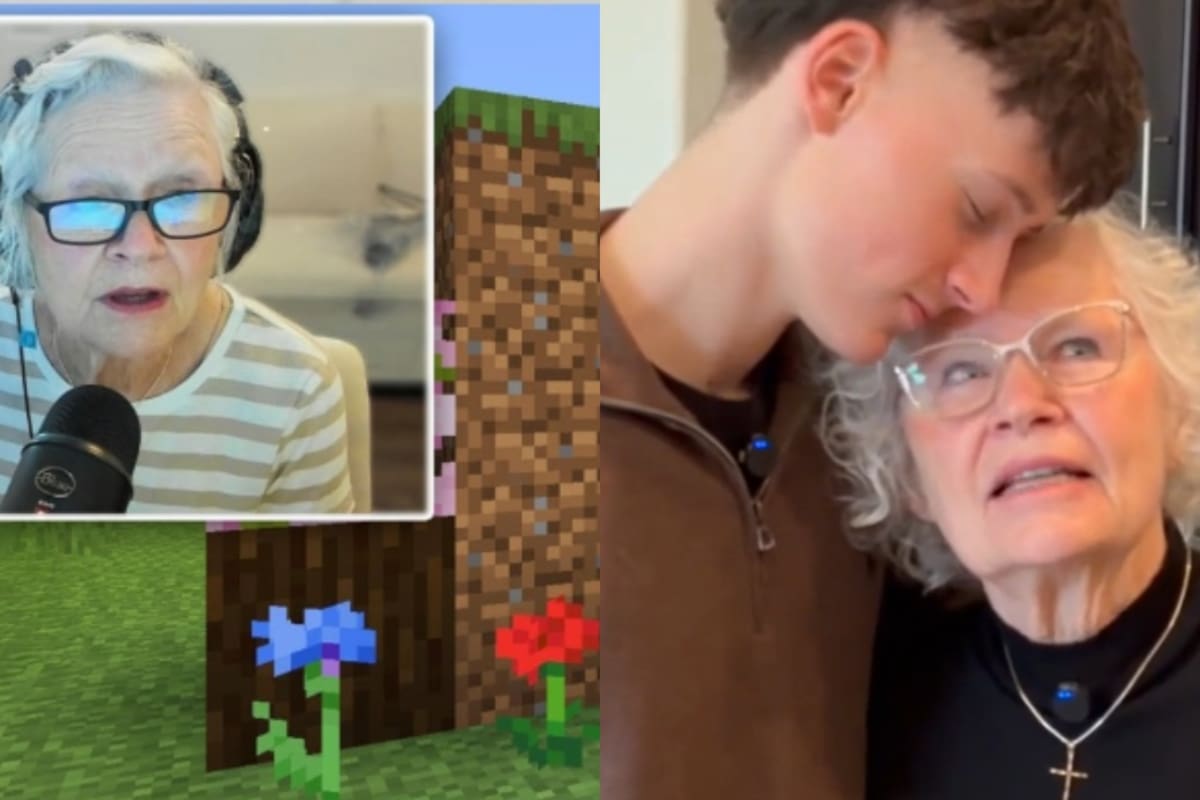 Abuela influencer se vuelve viral en redes: a los 81 años empezó a jugar Minecraft para pagar el tratamiento contra el cáncer de su nieto