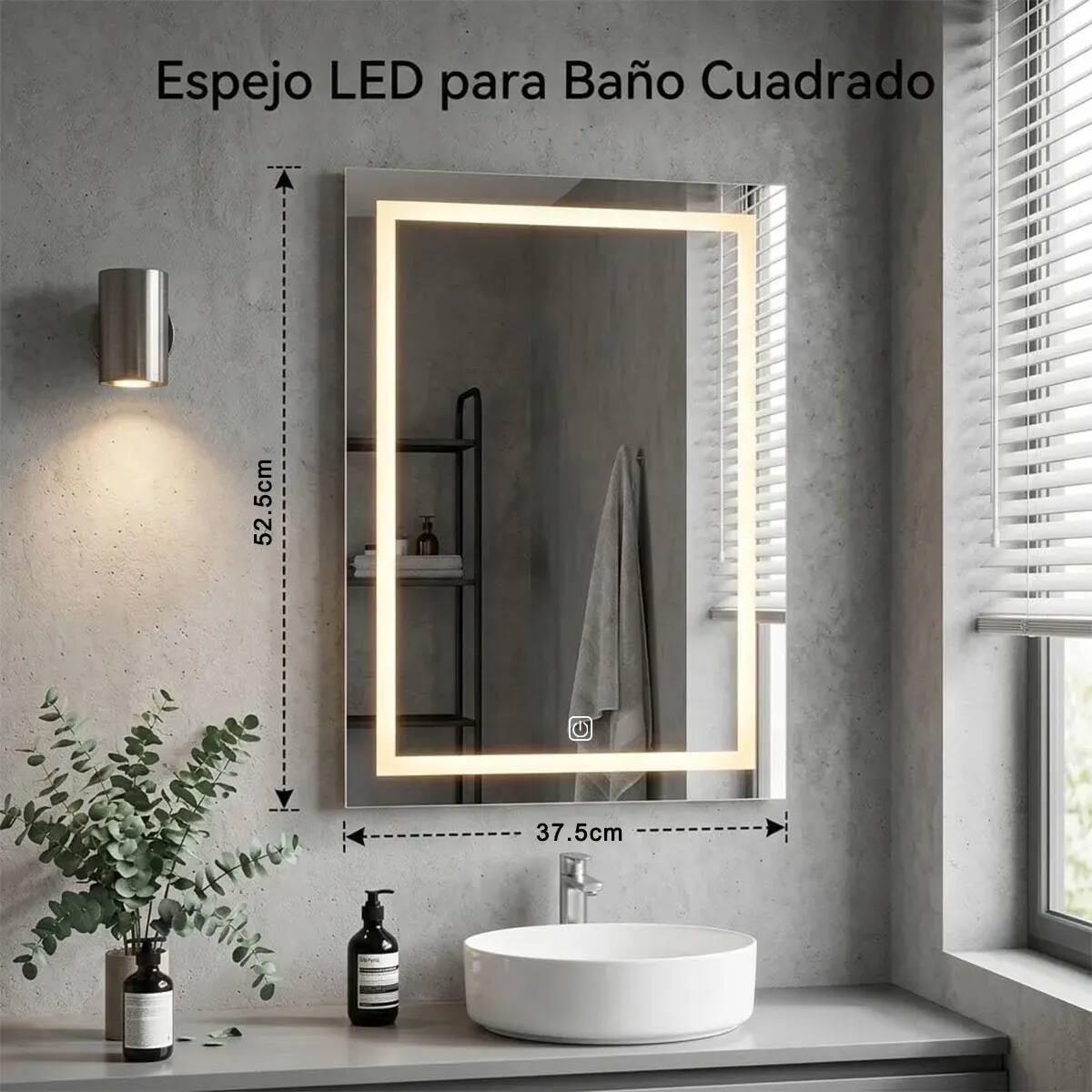 Los bordes cuentan con acabado pulido y el sistema de iluminación utiliza tiras LED integradas, diseñadas para un consumo energético menor. | Foto: Mercado Libre