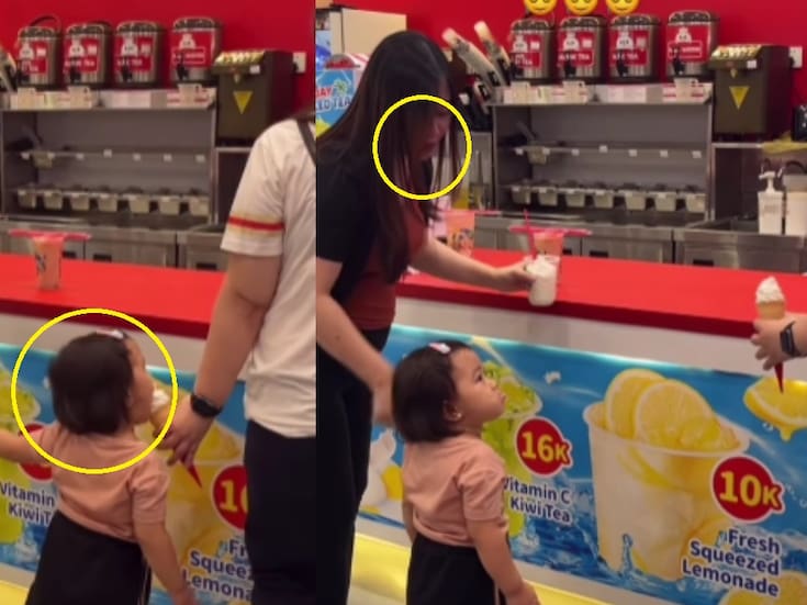 “La bebé le hizo caso a sus pensamientos intrusivos.”: Bebé pone a su madre en aprietos al comerse la nieve de otra persona