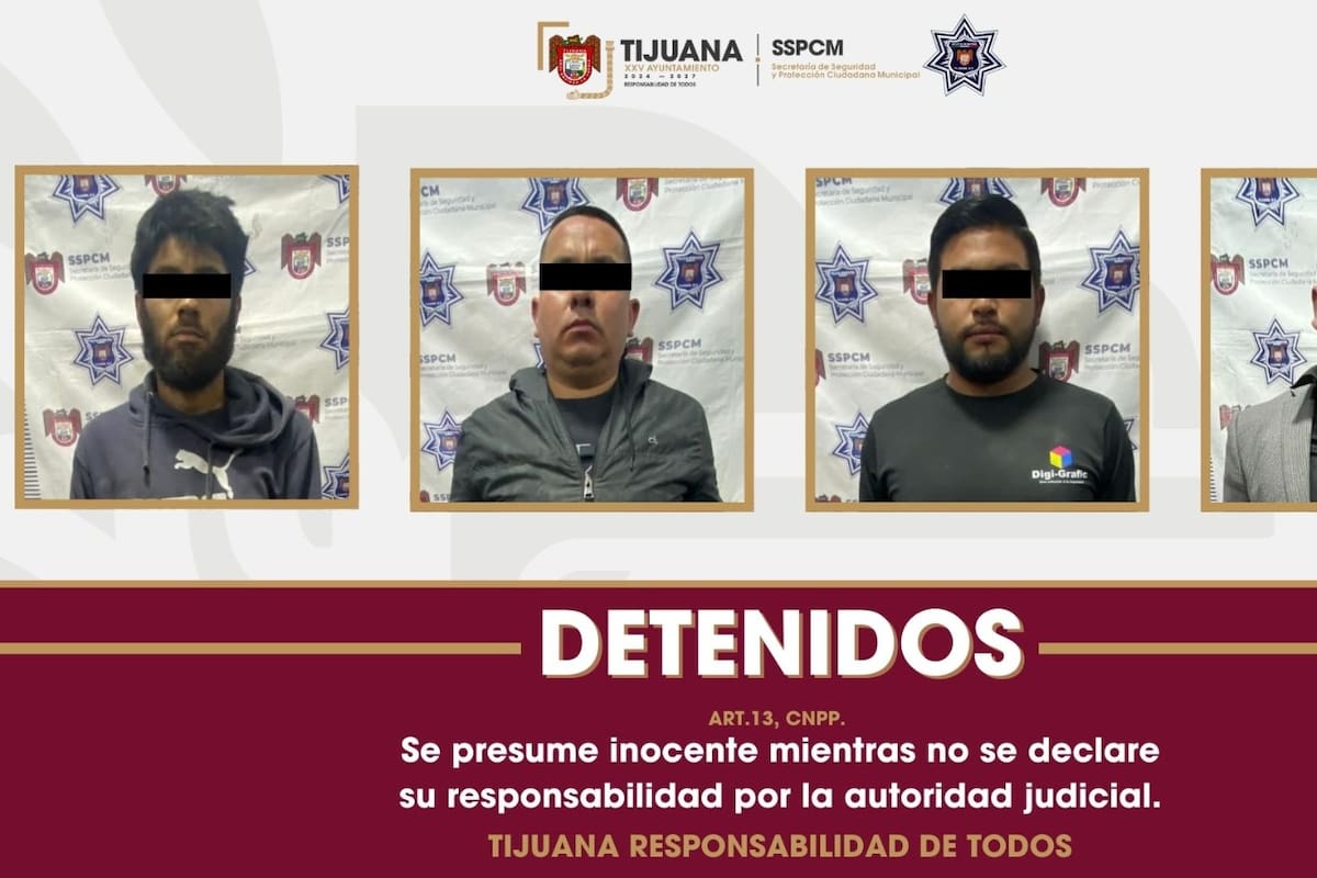 Aseguran a cuatro personas con armas y droga