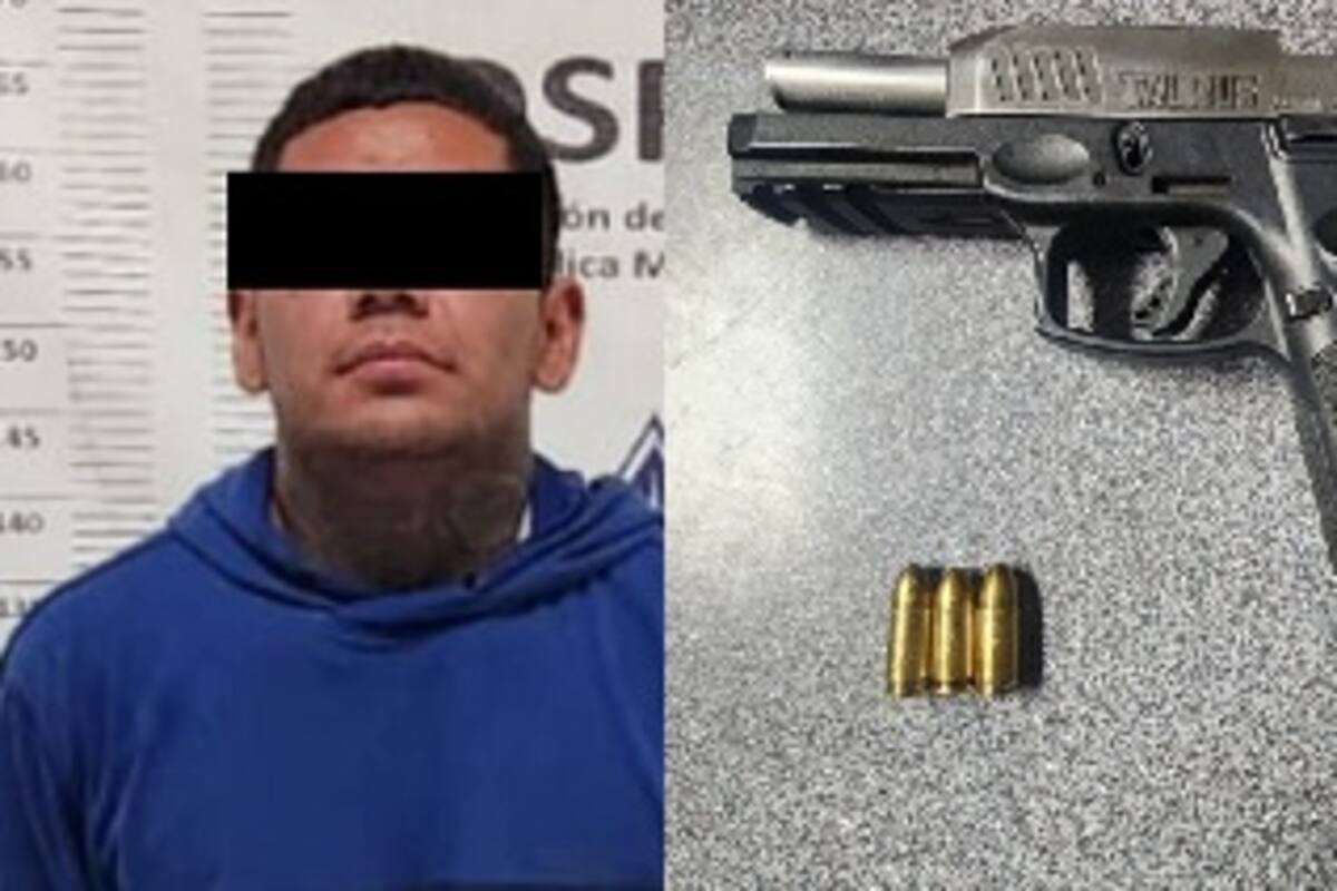 Cae joven armado tras ser sorprendido en colonia Mayos