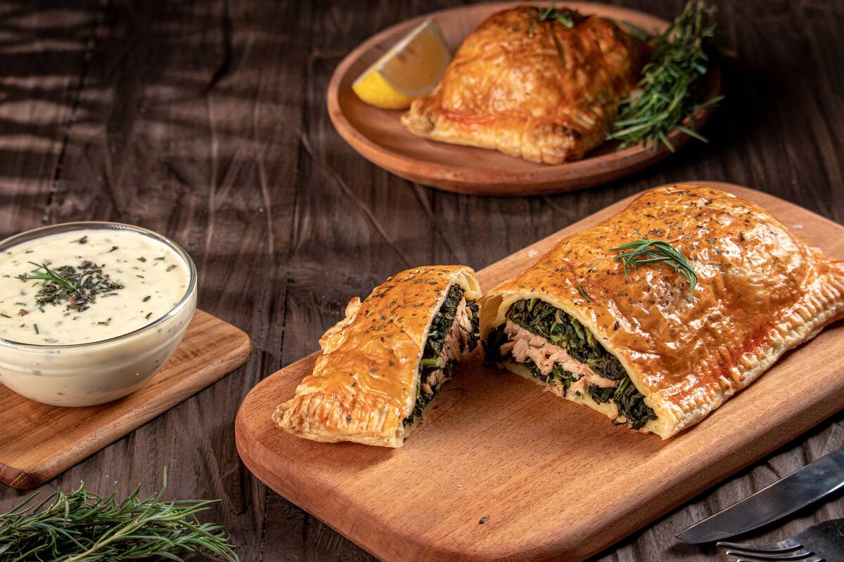 Salmón en ‘croûte’