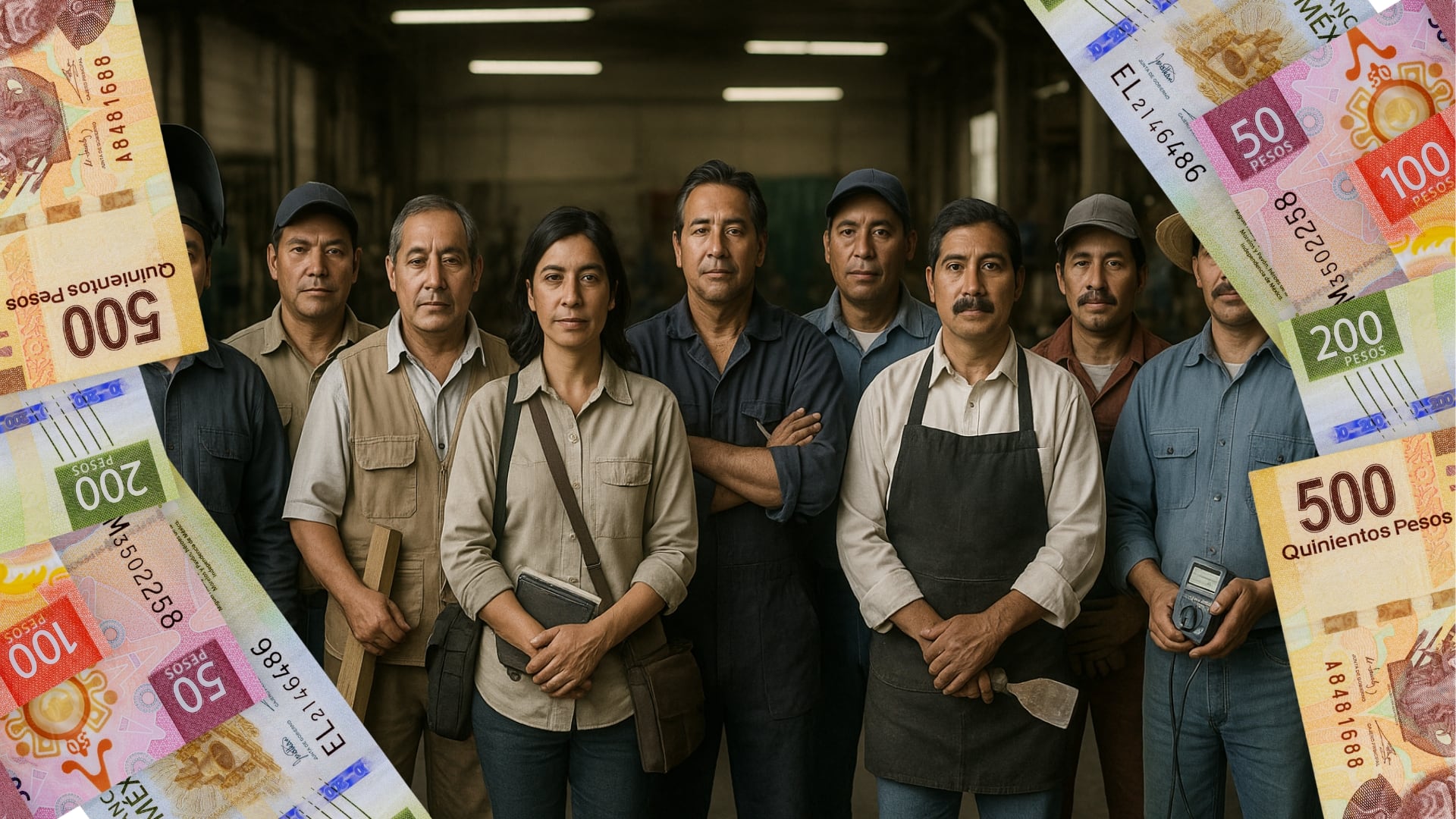 Por primera vez desde que existen registros, los salarios mínimos profesionales rebasarán los 300 pesos diarios