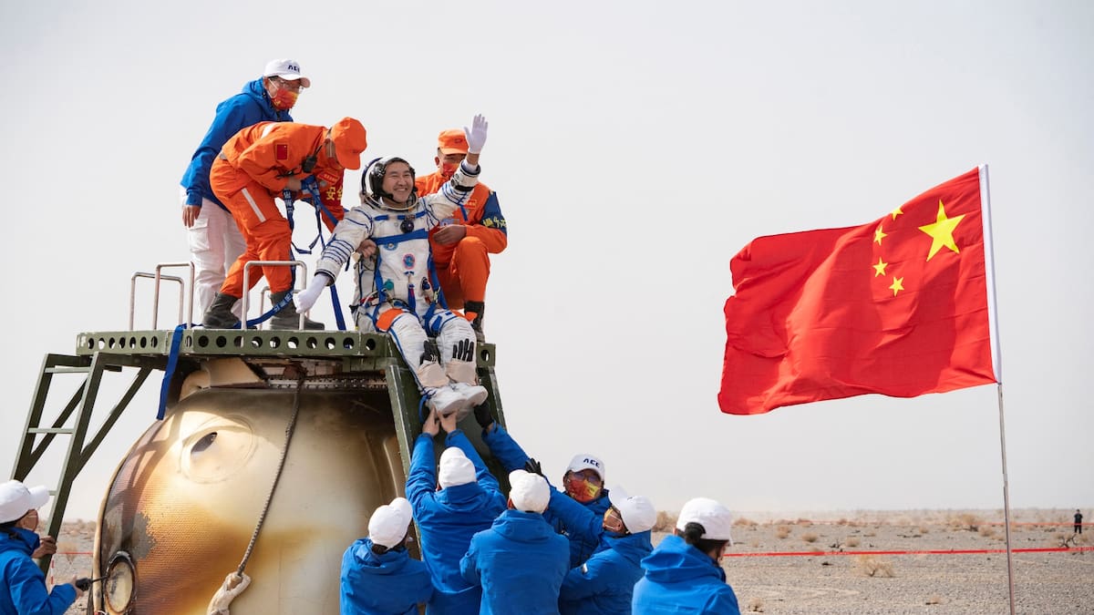 La cosecha forma parte de la misión Shenzhou-21 en órbita. (Reuters)