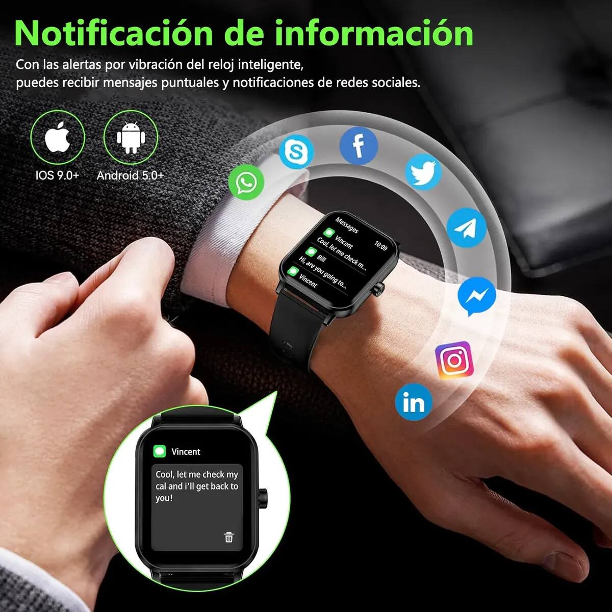 El reloj inteligente de la marca LOFOT (modelo AA132) | Mercado Libre