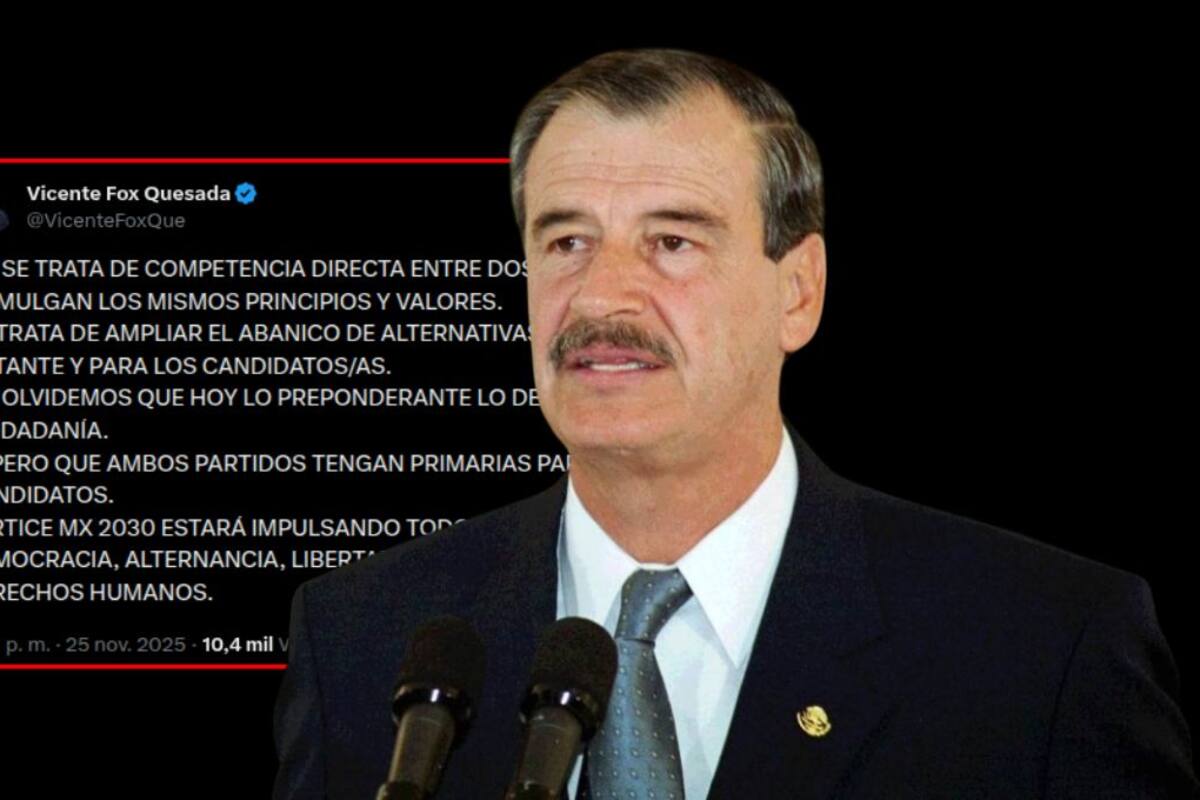 Vicente Fox presenta ‘Vértice MX’ como alternativa política rumbo a 2030 y llama a la ciudadanía a sumarse al proyecto