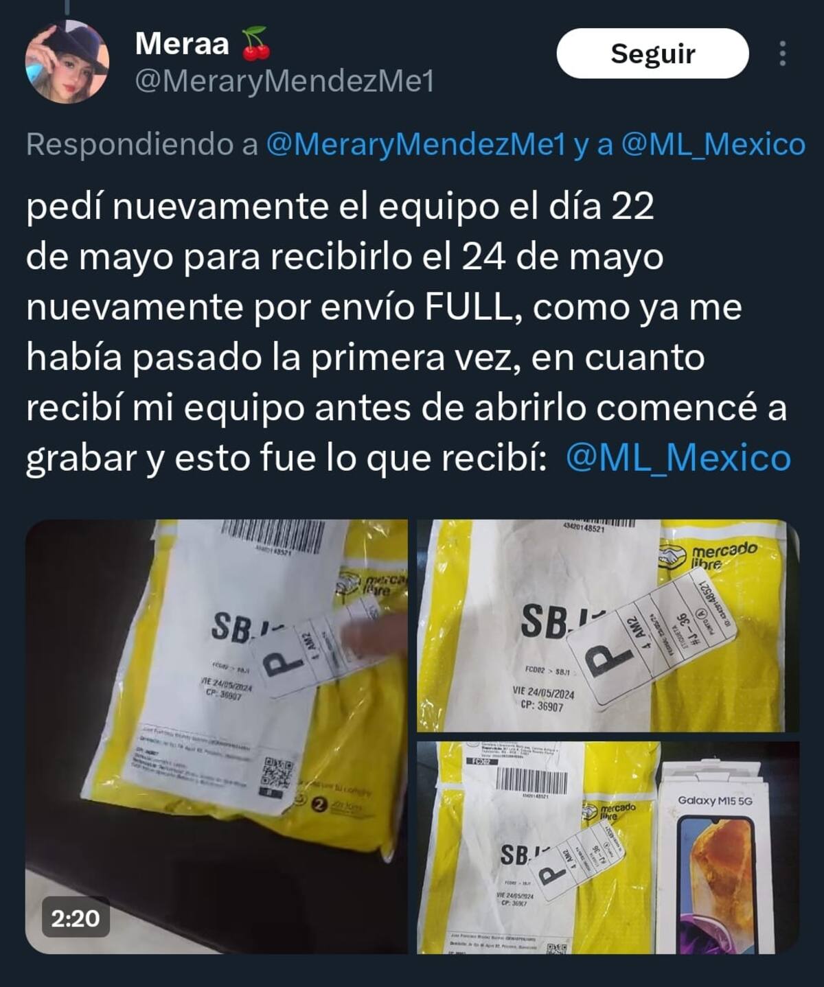 Recibió otro teléfono.