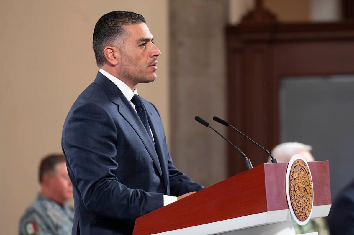 ARCHIVO. 22 de julio 2025. Conferencia de prensa matutina. Omar García Harfuch, secretario de Seguridad y Protección Ciudadana. | Foto: Saúl López Escorcia/Presidencia