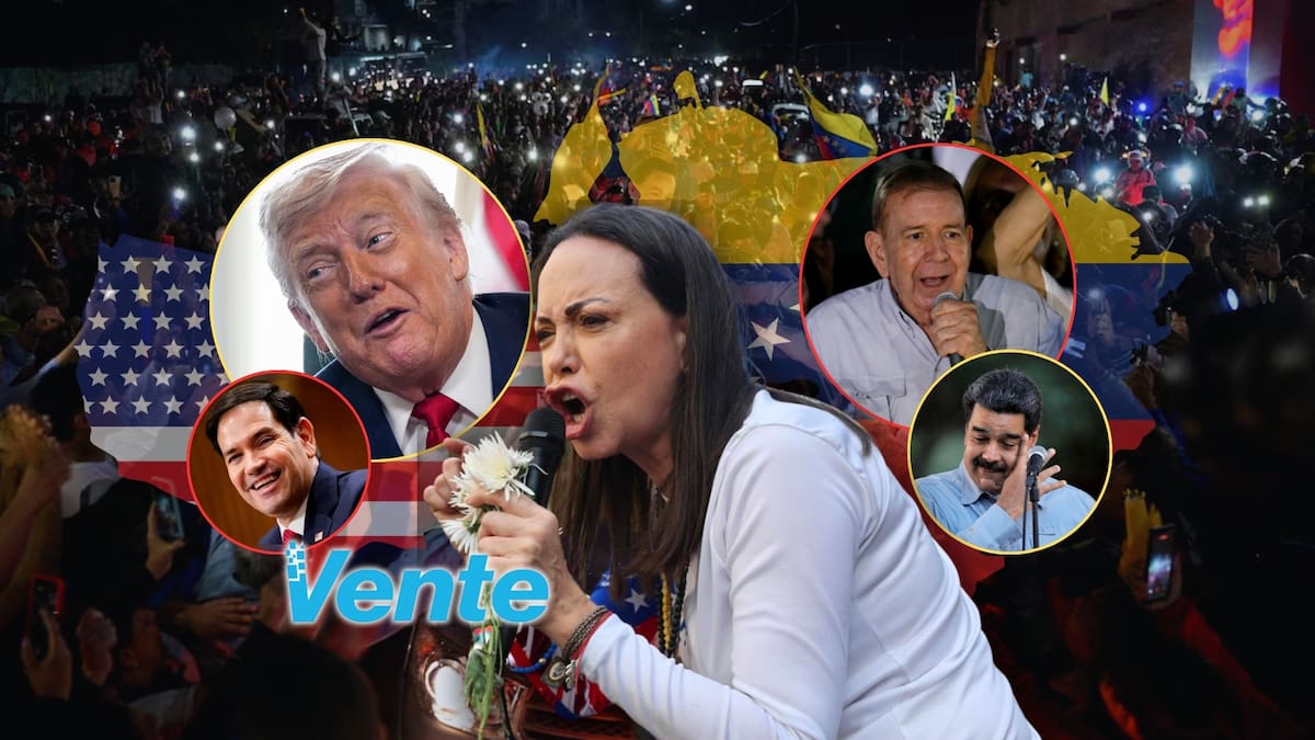 Washington descartó impulsar a Machado como líder inmediata. Rubio declaró que su administración lidiará con la “realidad inmediata” y evaluará a las autoridades que permanecen en Caracas “por lo que hagan, no por lo que digan”, manteniendo mecanismos de presión si no hay cambios. Foto: Especial (Reuters/Canva)