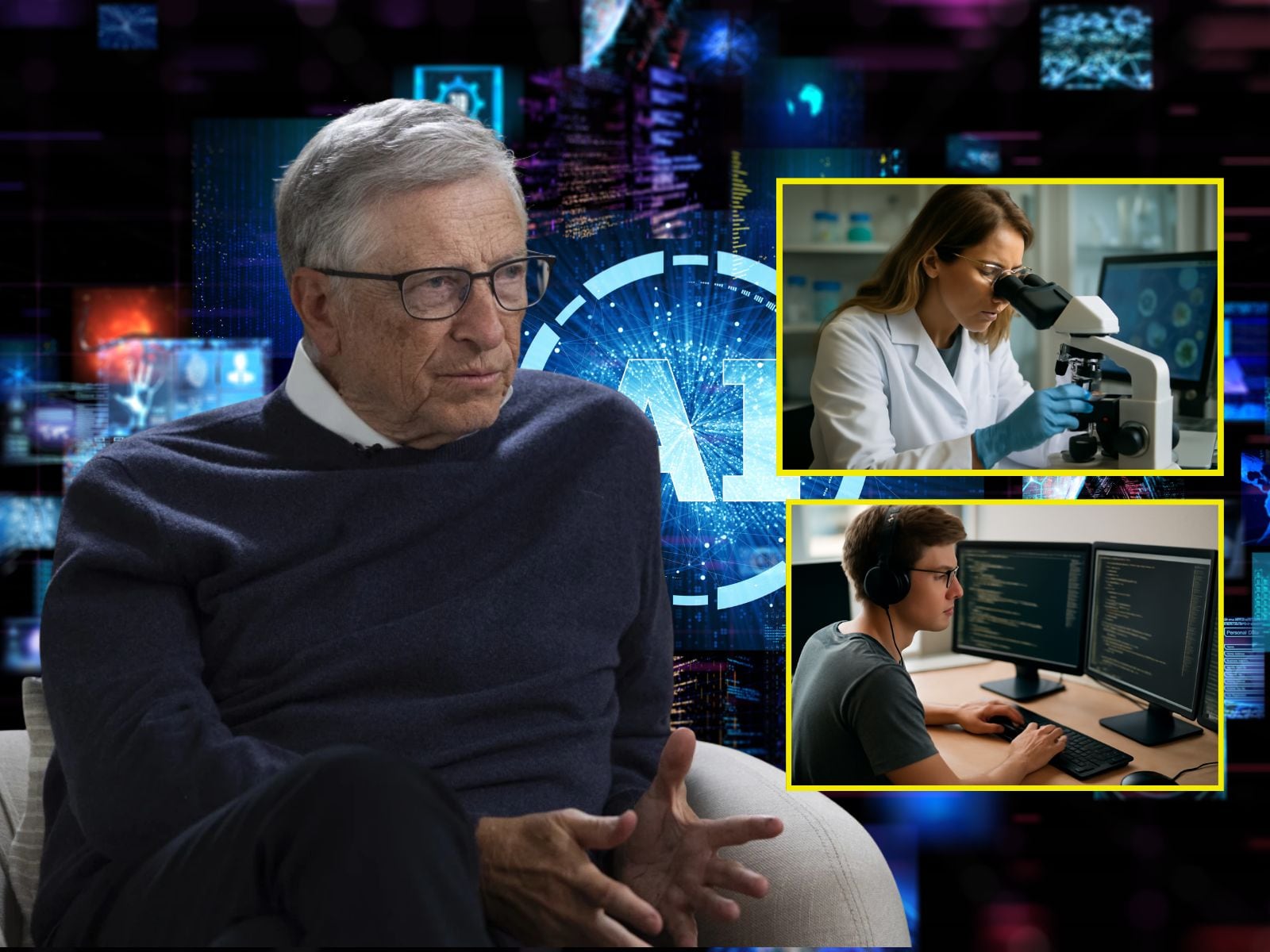 Bill Gates apuesta por la IA para reducir las horas laborales.