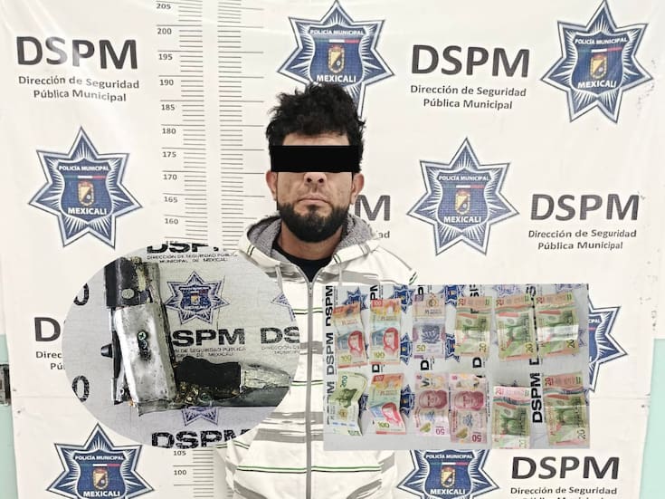 Detienen a presunto asaltante armado de tiendas de auto servicio tras huir en taxi