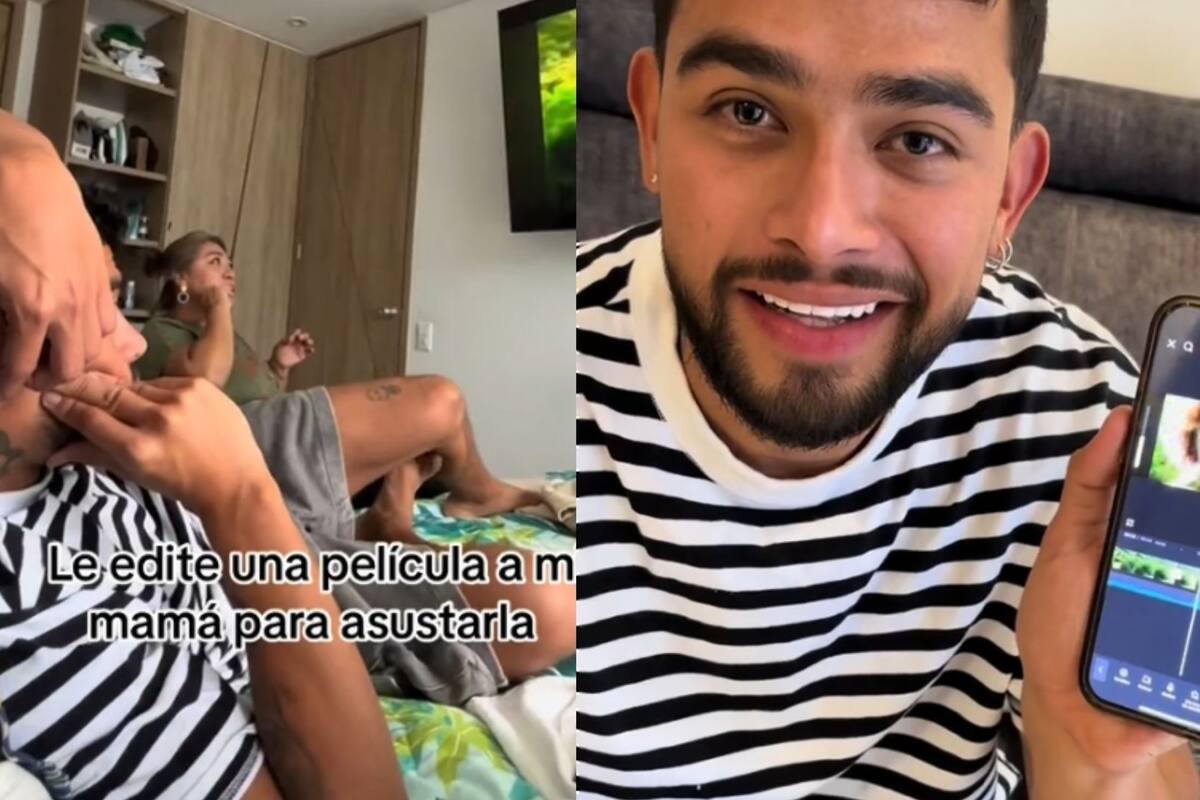 VIRAL: Tiktoker edita una película y su madre se cae del susto