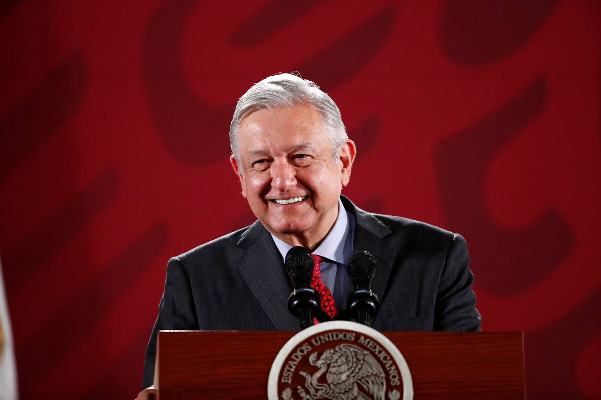 Conferencia de AMLO desde Palacio Nacional
