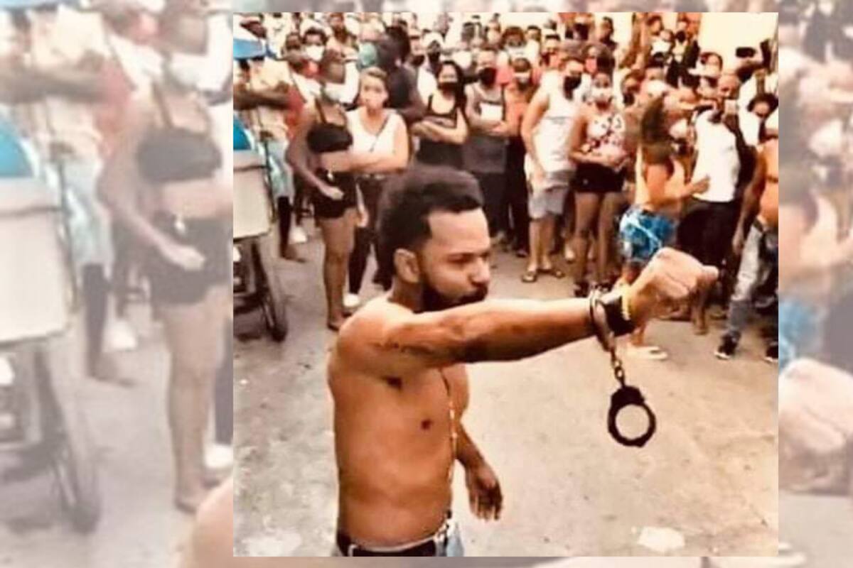 "Lo que está pasando ahora es la muestra de que este pueblo se cansó, que ya no aguanta más": Maykel Obsorbo