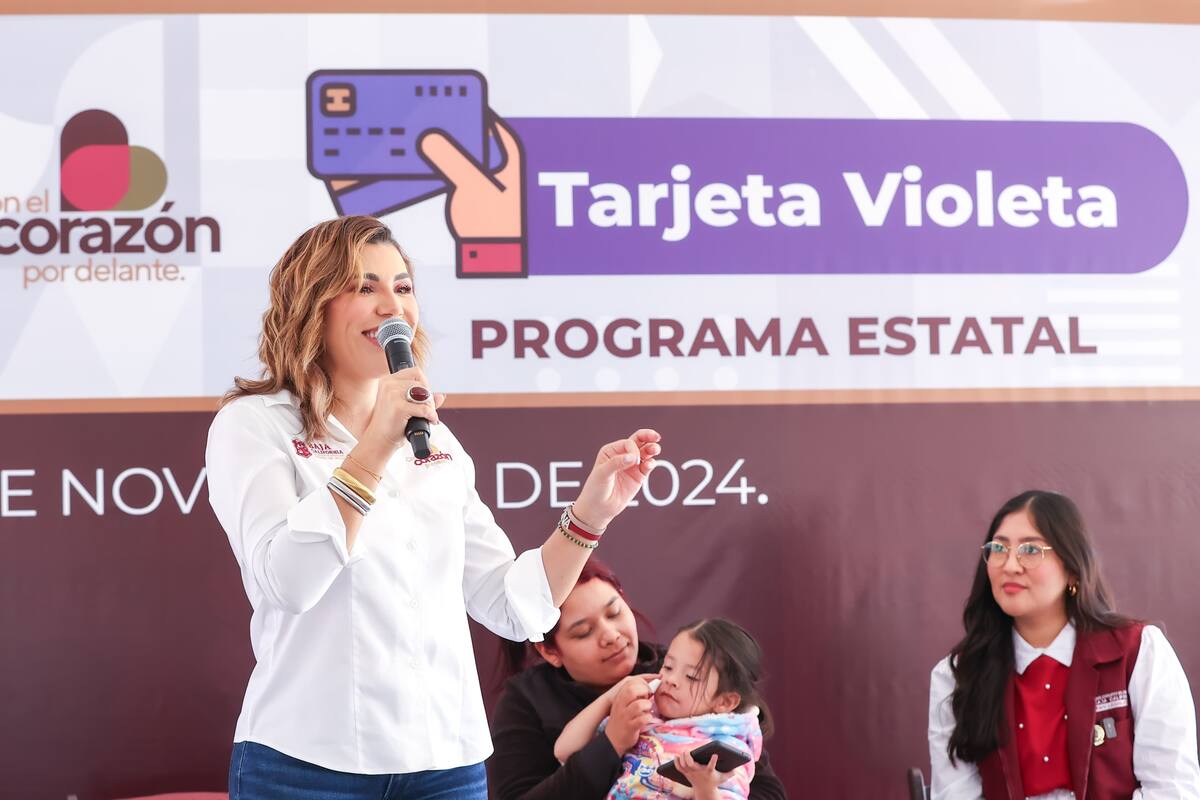 Ayuda a jefas de familia Tarjeta Violeta a través de oficios: Gobernadora