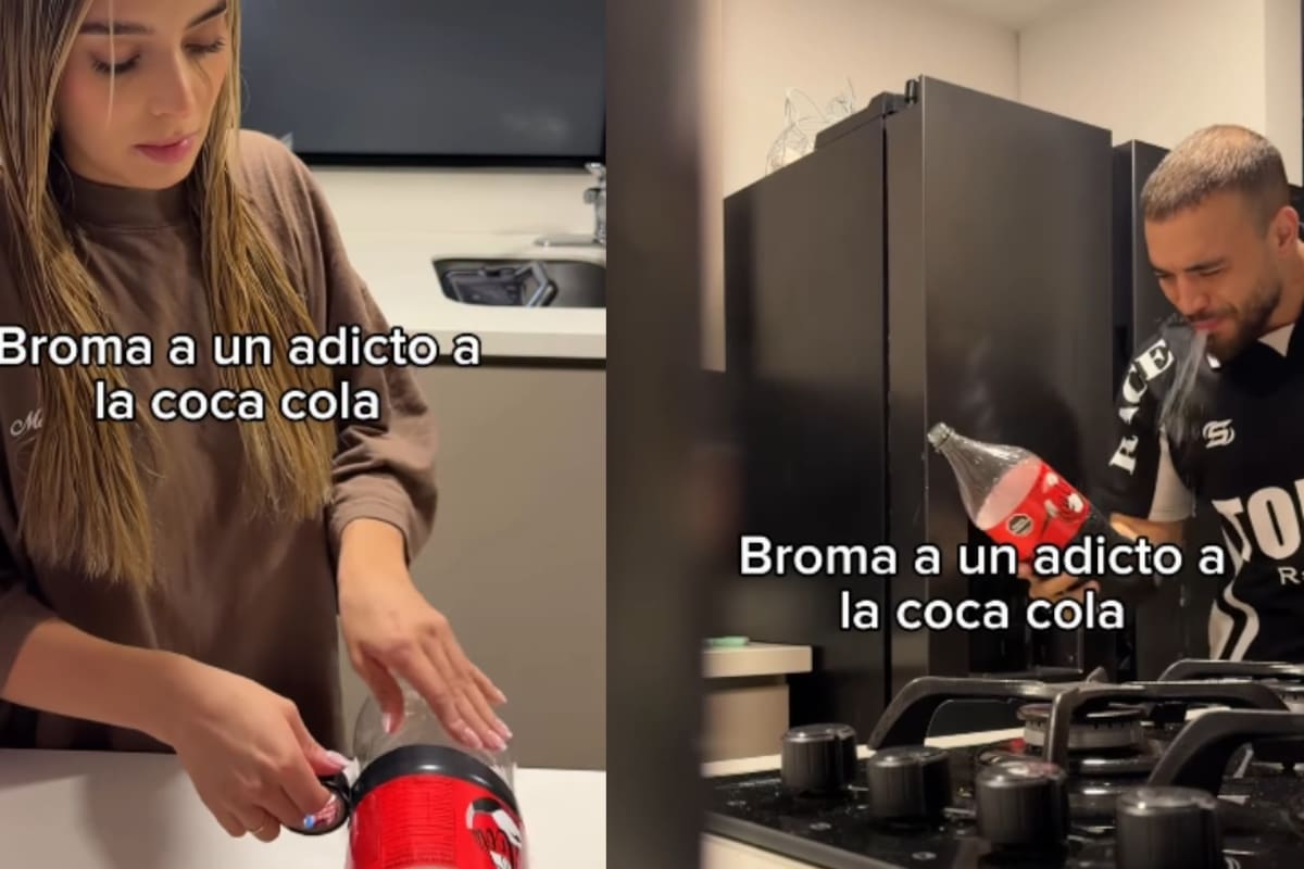 Mujer le hace broma a su esposo para quitarle la adicción a la Coca-Cola y se vuelve viral