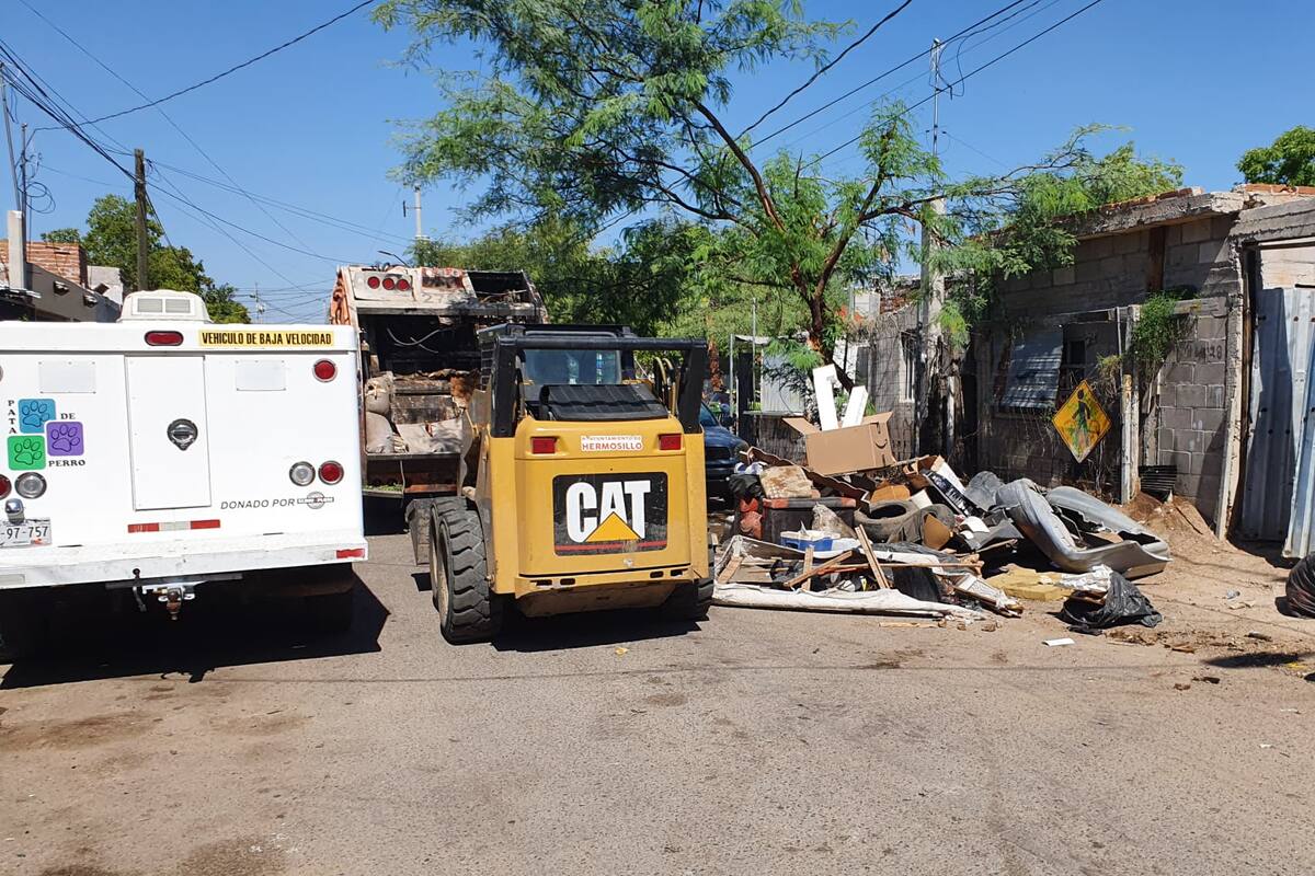 Hermosillo: Retiran más de 10 toneladas de basura para la prevención del dengue y rickettsia