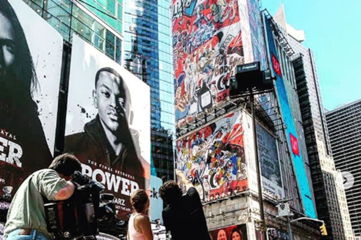 Inmenso mural de artista español se verá en Times Square