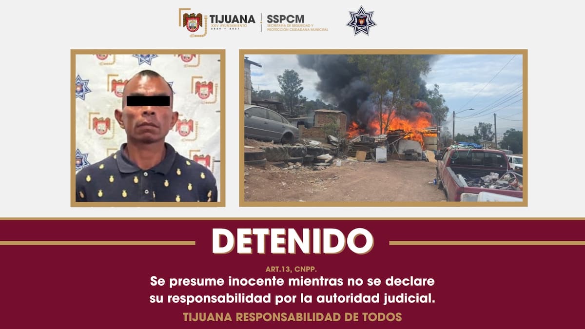 La Policía Municipal arrestó a un hombre de 37 años señalado como presunto responsable de provocar un incendio que dejó pérdida total de una vivienda en la colonia Agraristas.
Foto: Cortesía.