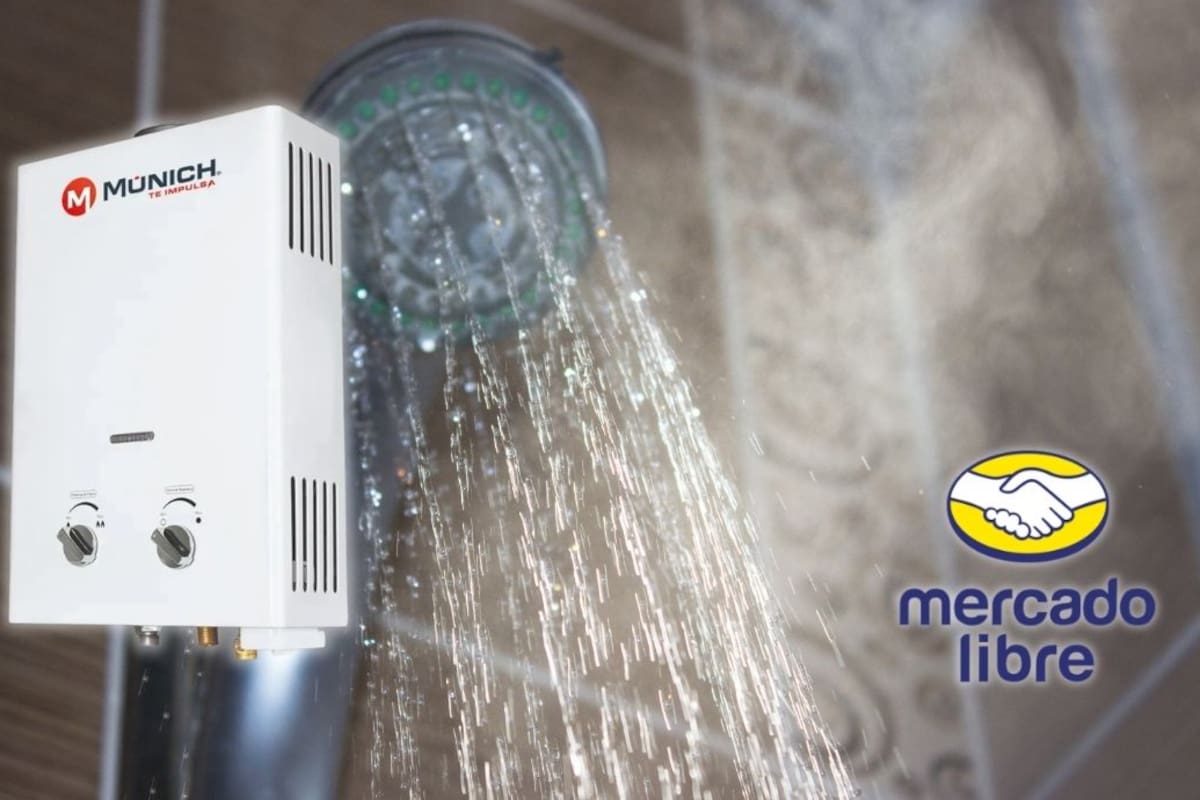 Calentador instantáneo de agua Múnich de seis litros baja a 1,013 pesos con envío gratis en Mercado Libre