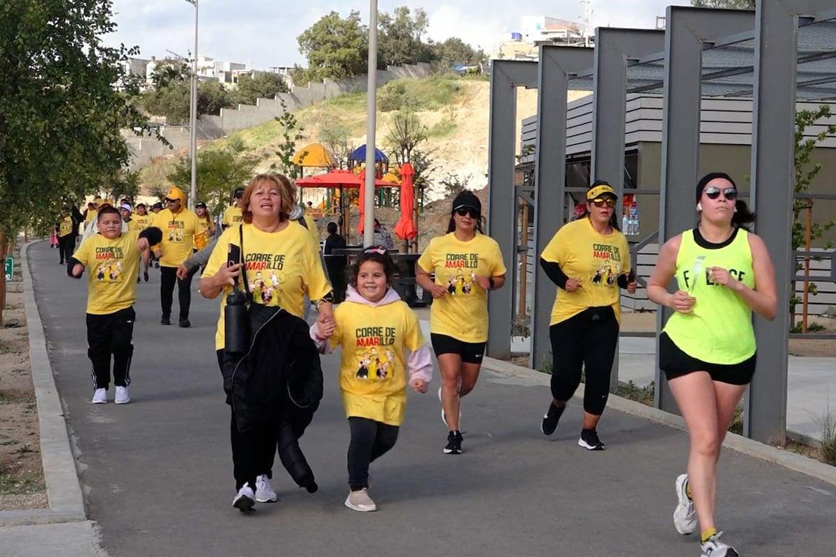 Apoyan a niños con cáncer con ‘Corre de amarillo’ en el Parque Esperanto