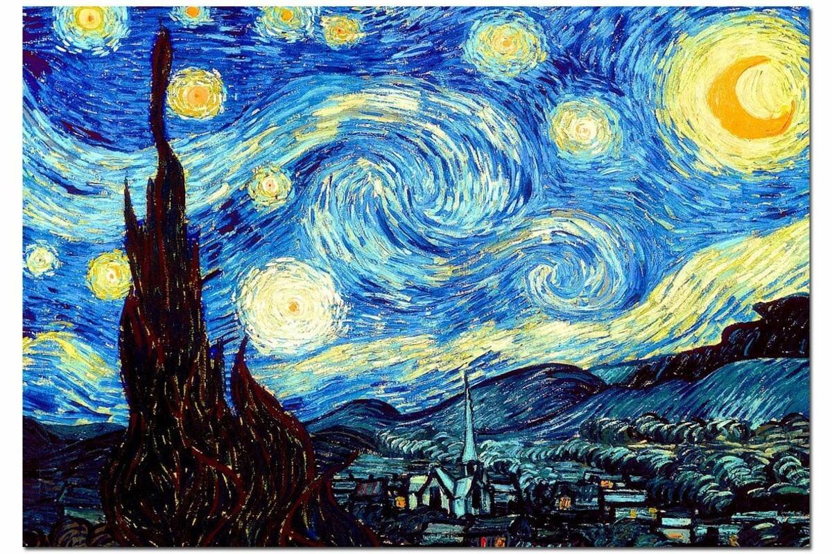 Física moderna revela el misterioso movimiento oculto en las pinceladas de Van Gogh