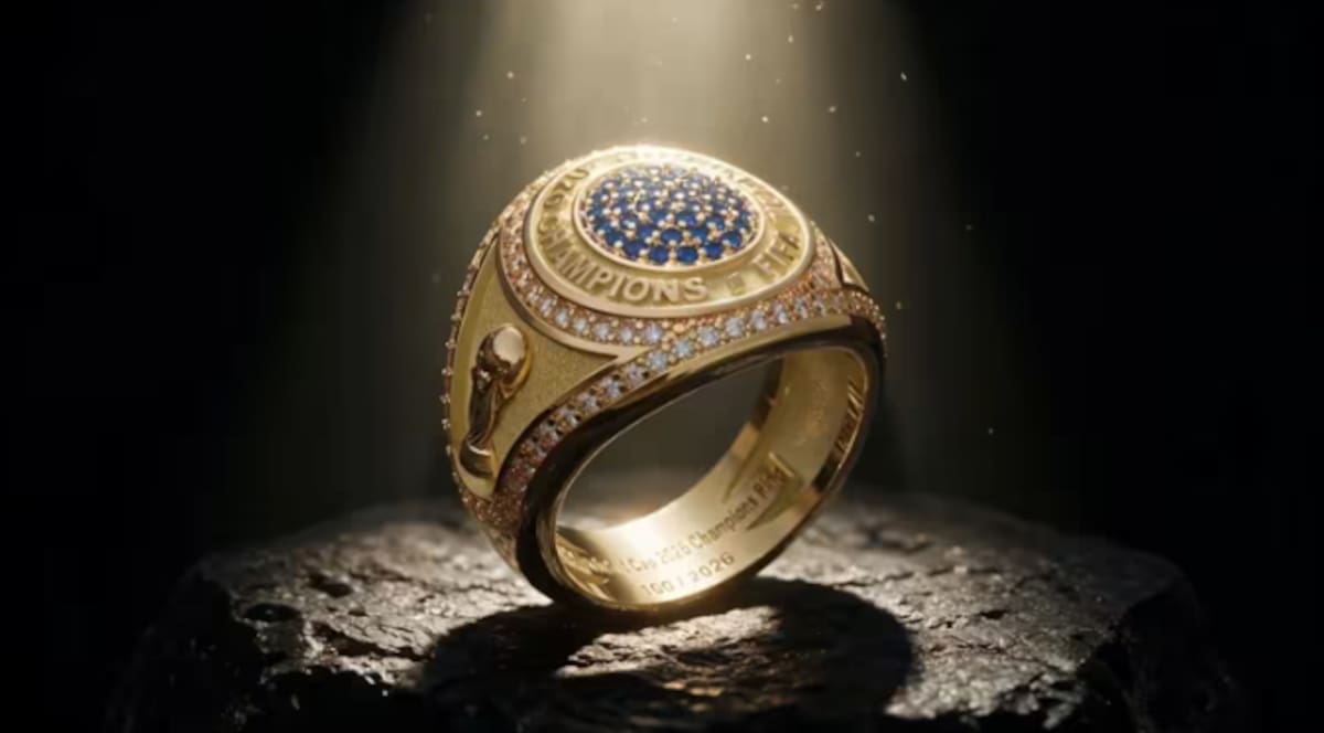 Así será el primer anillo de campeonato para las Copas del Mundo de futbol. (Foto: FIFA)
