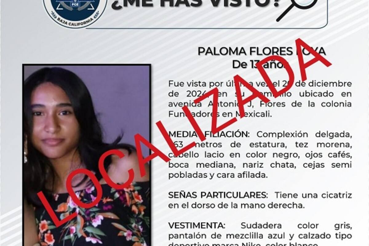 Cancelación de pesquisa de Paloma Flores Loya