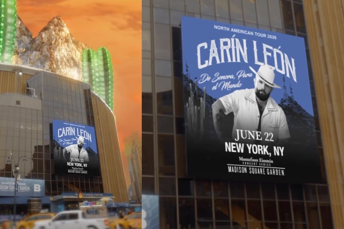 Carín León conquista Nueva York: anuncia concierto en el Madison Square Garden para 2026