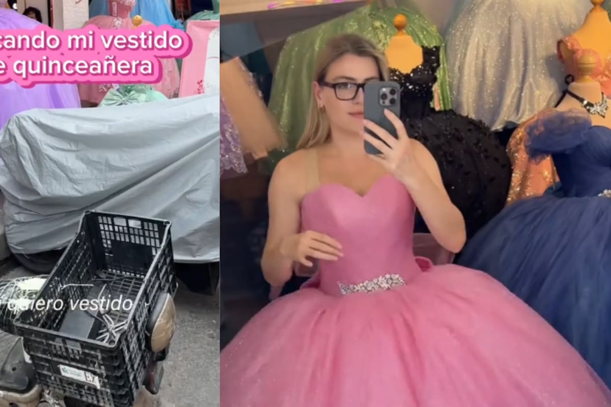 Mujer ucraniana viajó a México para comprar su vestido de quinceañera y cumplir un sueño pendiente: celebrar su fiesta de quince años
