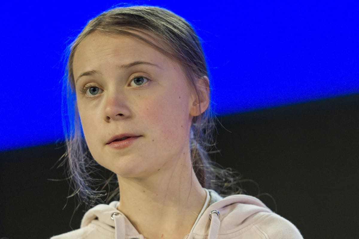 Davos (Switzerland), 21/01/2020.- Swedish climate activist Greta Thunberg addresses a panel session during the 50th annual meeting of the World Economic Forum (WEF) in Davos, Switzerland, 21 January 2020. The meeting brings together entrepreneurs, scientists, corporate and political leaders in Davos under the topic 'Stakeholders for a Cohesive and Sustainable World' from 21 to 24 January 2020. (Suiza) EFE/EPA/ALESSANDRO DELLA VALLE