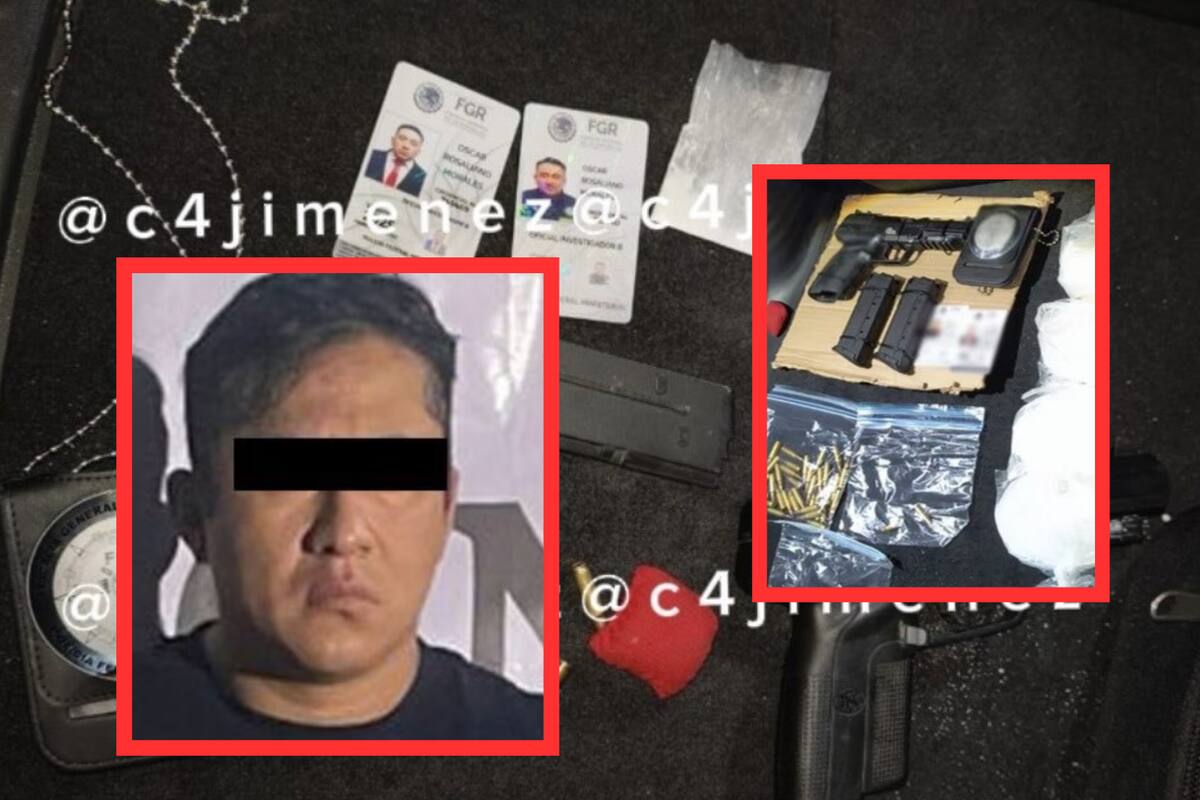 Óscar “N”, detenido en Acapulco con cargamento millonario de metanfetamina, era agente de la FGR, confirma SSPC; pedía a sus compañeros que lo dejaran huir