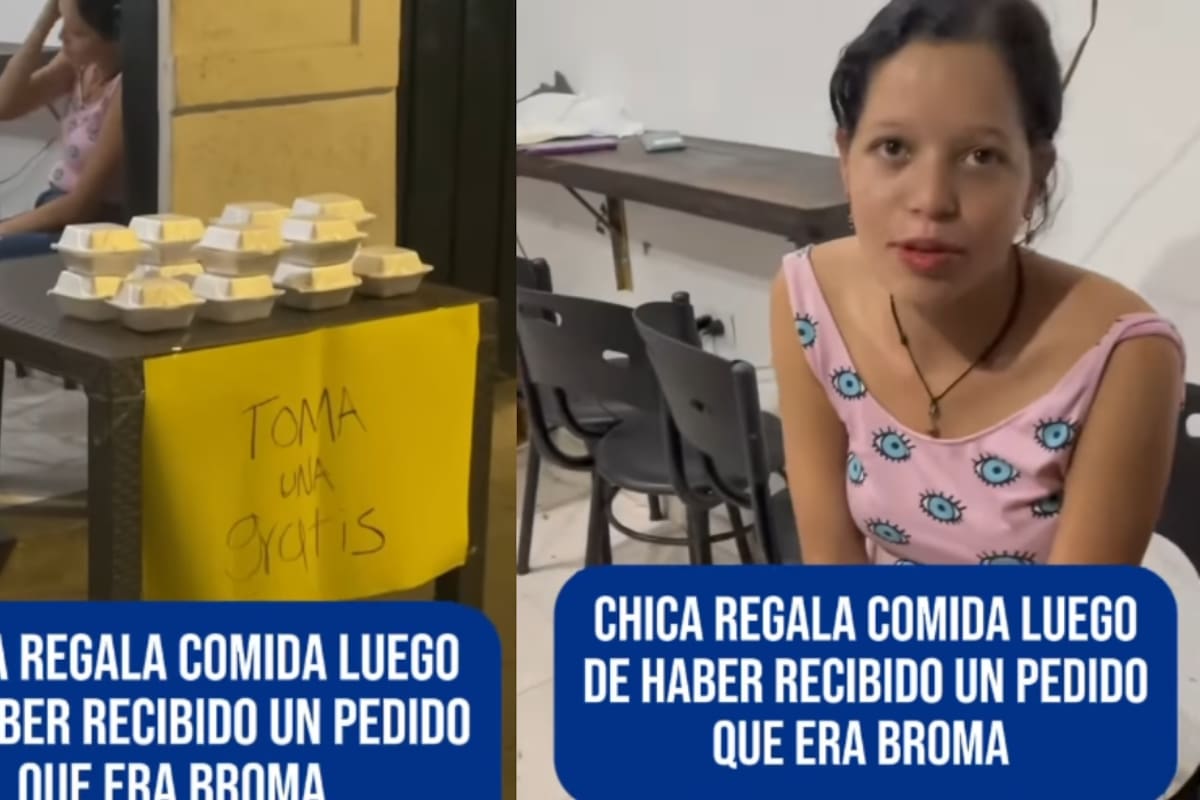“No quiero que la comida se desperdicie”: Mujer regala un pedido completo tras descubrir que era falso