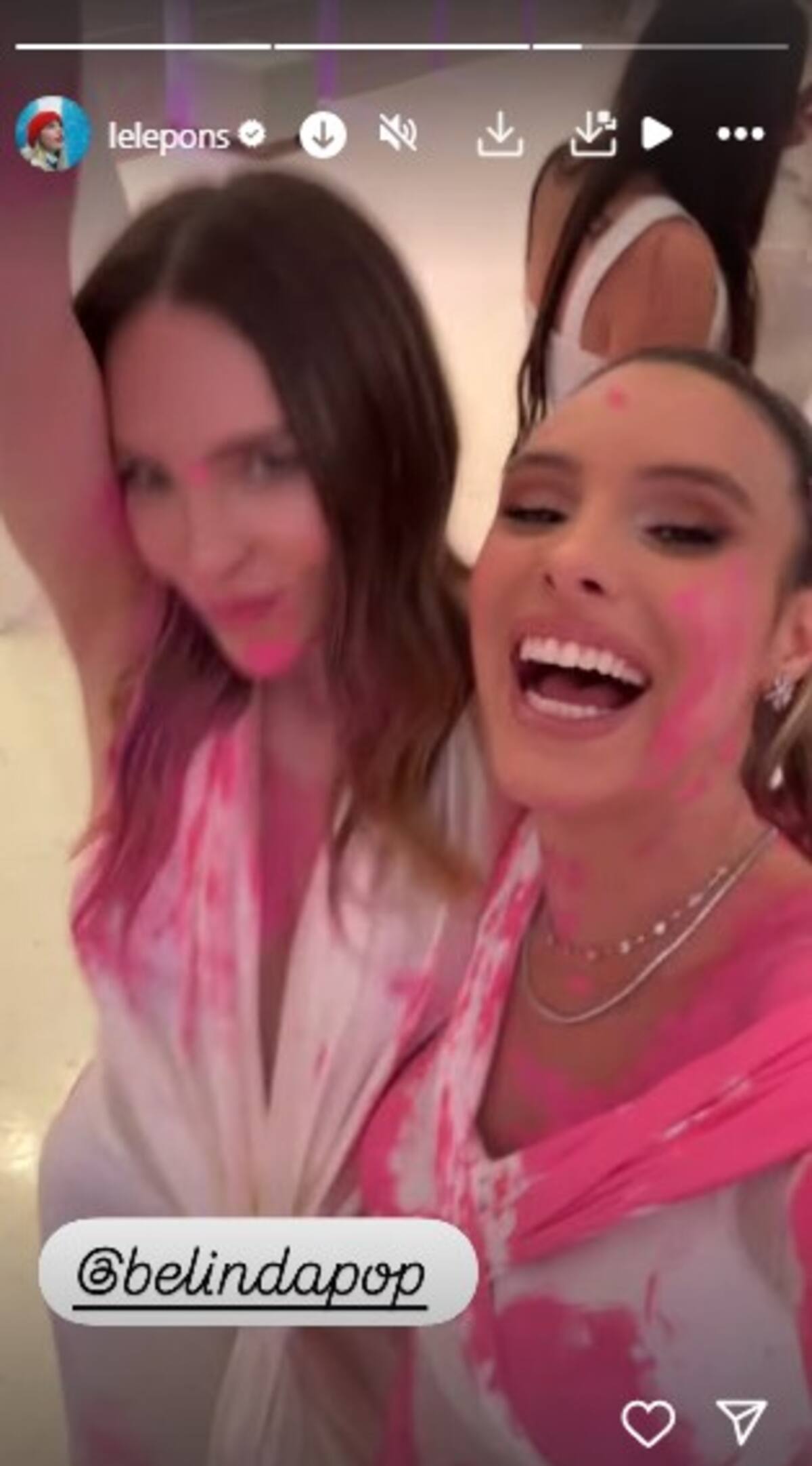 Belinda fue una de las invitadas / Instagram @lelepons