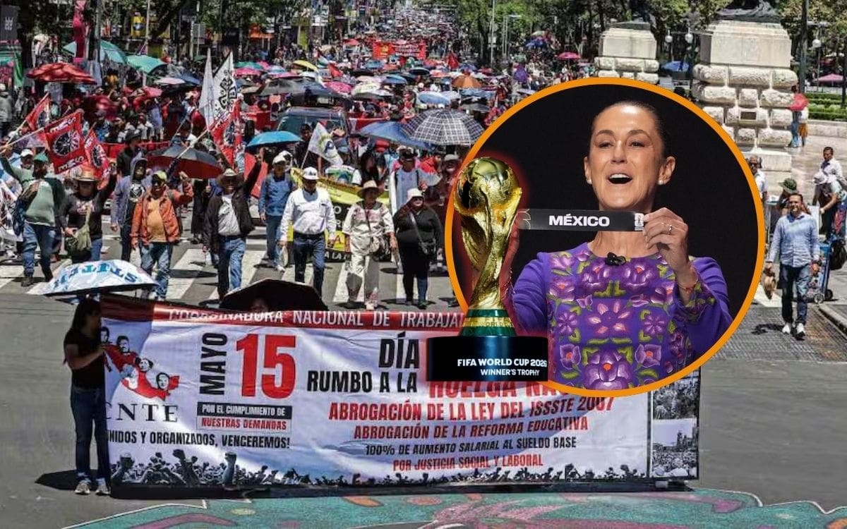 CNTE iniciará huelga nacional el 1 de junio y perfila protestas durante el Mundial para presionar por Ley del ISSSTE. | Crédito: El Universal/AP/REUTERS