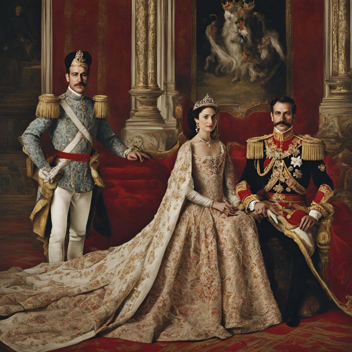 Imagen creada con IA para reflejar la monarquía española.