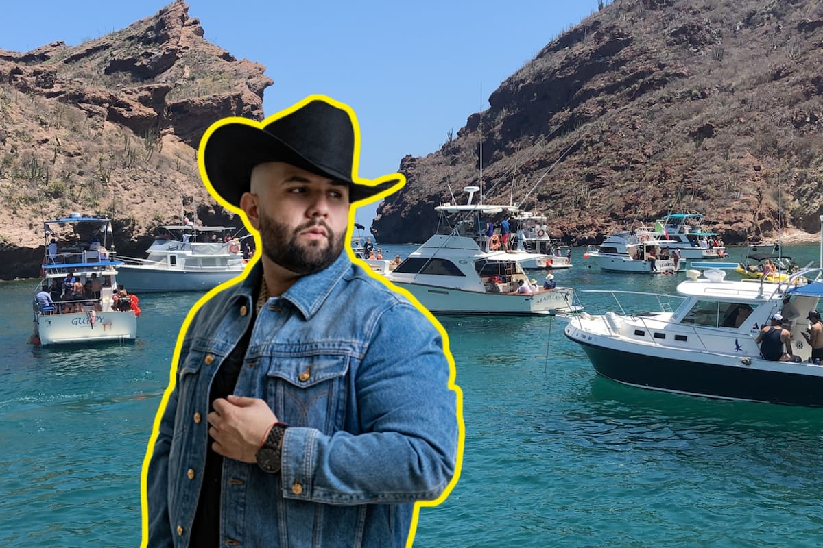 Fans de Carín León llegan en yate a su fiesta en San Carlos