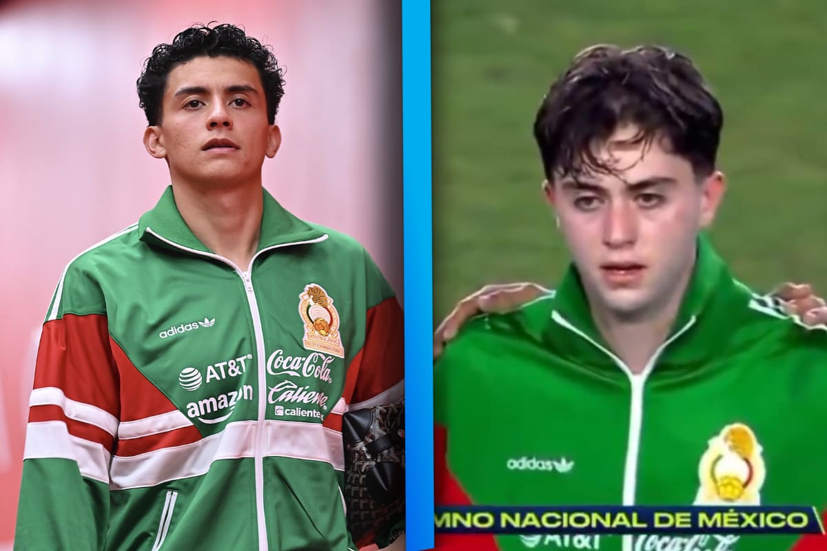 Richard Ledezma y Brian Gutiérrez son captados NO entonando el himno nacional mexicano
