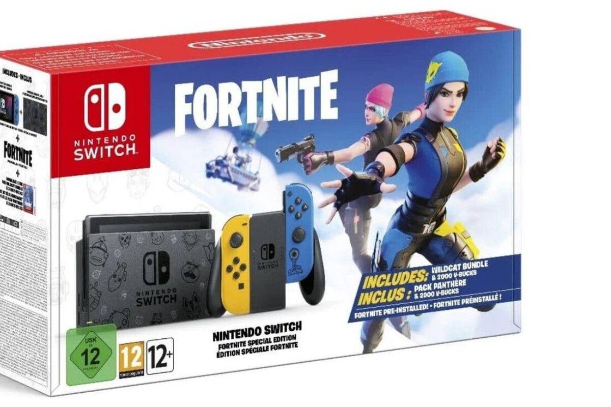 Lanzarán edición especial de consola Nintendo Switch inspirada en Fortnite
